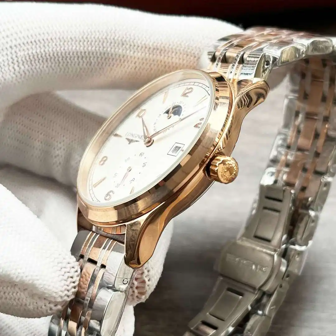 General Watches Longines Watch Lang@ men's watch with original fully automatic mechanical movement, top-grade 316 stainless steel case and strap, mineral super mirror, diameter 42mm KK04050 1 view 4