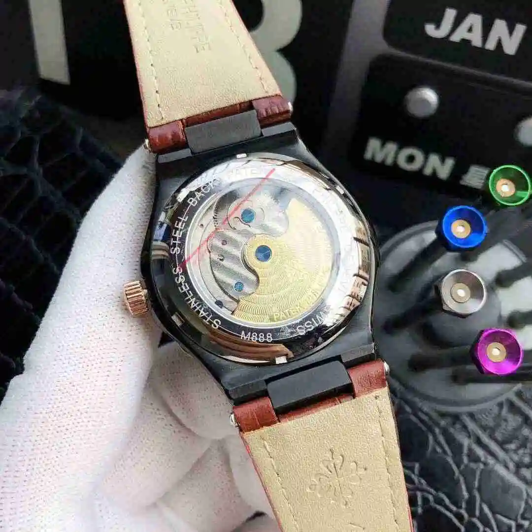 General Watches Patek Philippe Watch Men's Watch Paired with Original Fully Automatic Mechanical Movement Top Grade 316 Precision Steel Case Case with Mineral Super Strong Mirror Diameter 42mm KK05250 2 view 3
