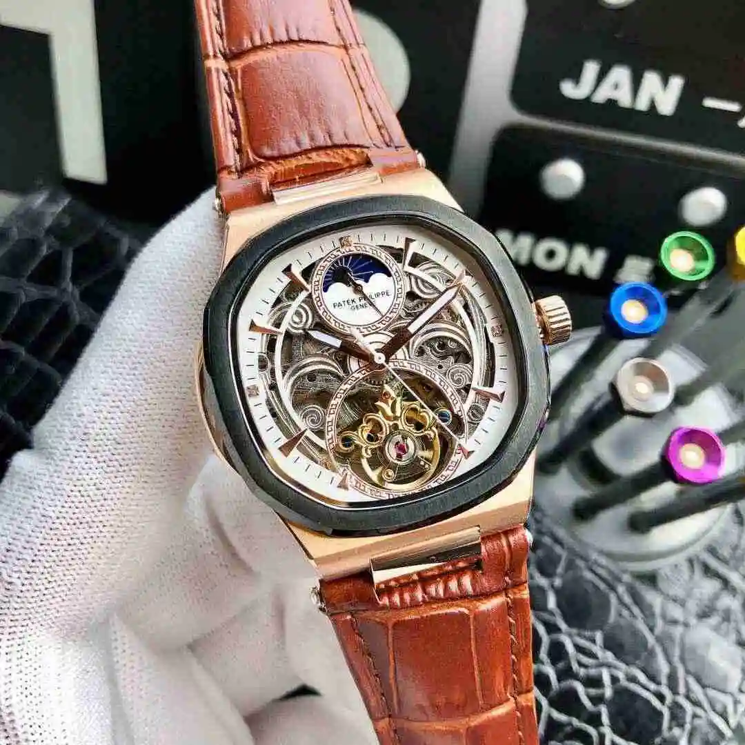 General Watches Patek Philippe Watch Men's Watch Paired with Original Fully Automatic Mechanical Movement Top Grade 316 Precision Steel Case Case with Mineral Super Strong Mirror Diameter 42mm KK05250 2 view 4