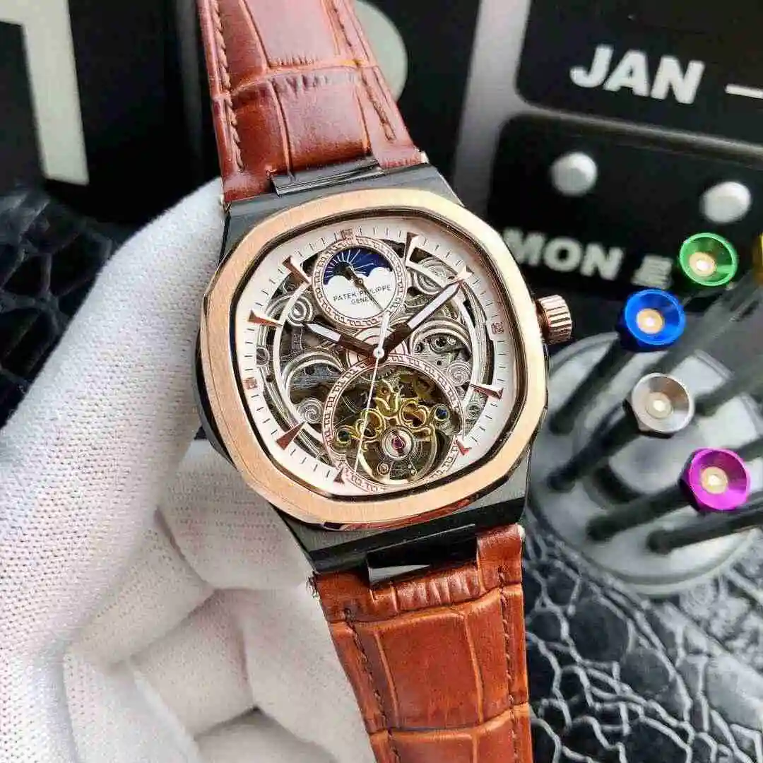 General Watches Patek Philippe Watch Men's Watch Paired with Original Fully Automatic Mechanical Movement Top Grade 316 Precision Steel Case Case with Mineral Super Strong Mirror Diameter 42mm KK05250 2 view 5