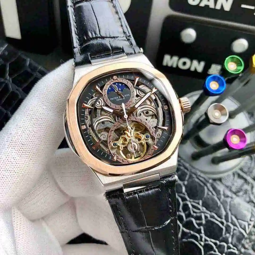 General Watches Patek Philippe Watch Men's Watch Paired with Original Fully Automatic Mechanical Movement Top Grade 316 Precision Steel Case Case with Mineral Super Strong Mirror Diameter 42mm KK05250 2 view 6