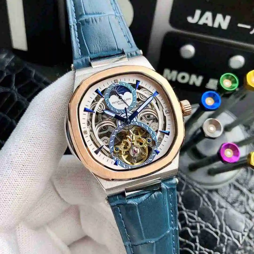 General Watches Patek Philippe Watch Men's Watch Paired with Original Fully Automatic Mechanical Movement Top Grade 316 Precision Steel Case Case with Mineral Super Strong Mirror Diameter 42mm KK05250 2 view 7