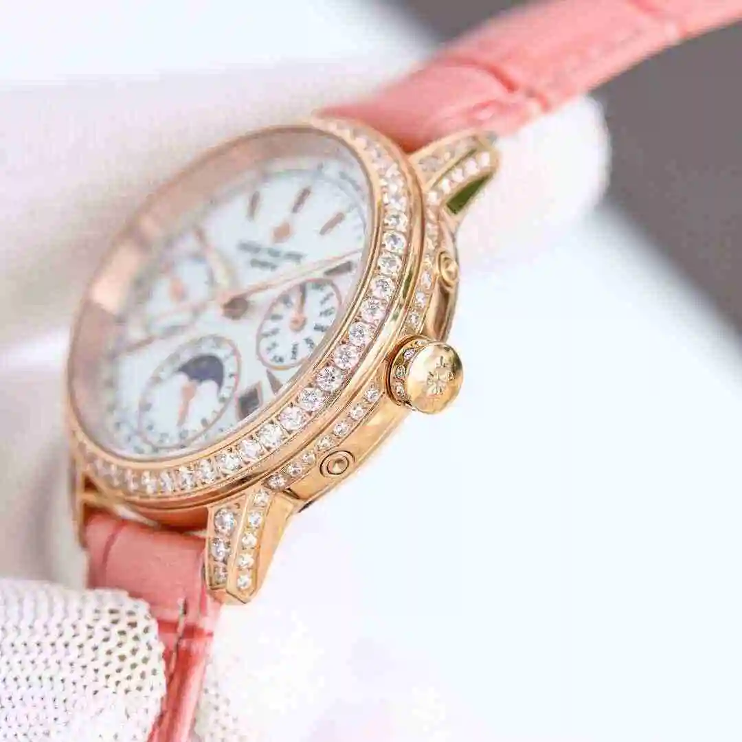 General Watches Patek Philippe Watch Women's Watch Paired with Original Fully Automatic Mechanical Movement Top Grade 316 Precision Steel Case with Mineral Super Strong Mirror Diameter 35mm kk view 4
