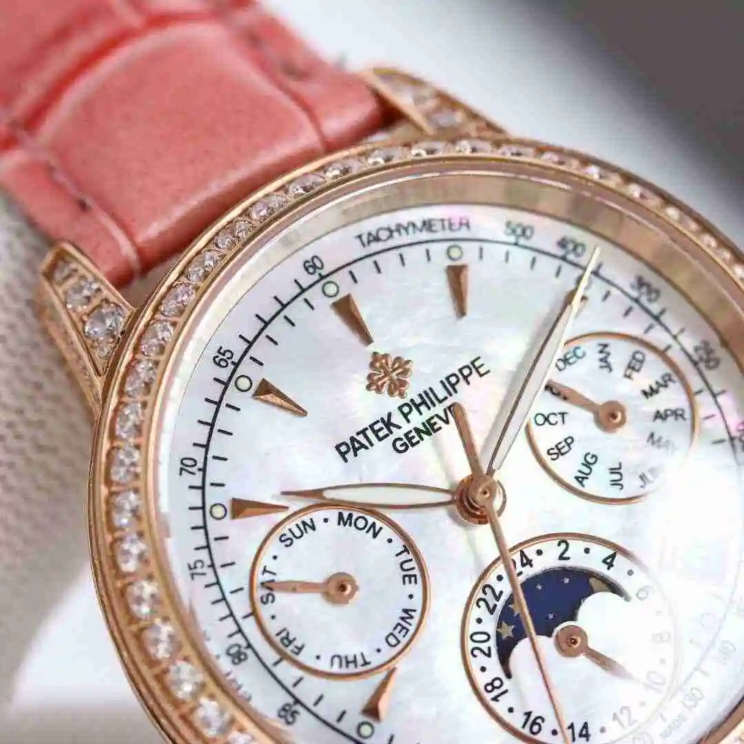 General Watches Patek Philippe Watch Women's Watch Paired with Original Fully Automatic Mechanical Movement Top Grade 316 Precision Steel Case with Mineral Super Strong Mirror Diameter 35mm kk view 6