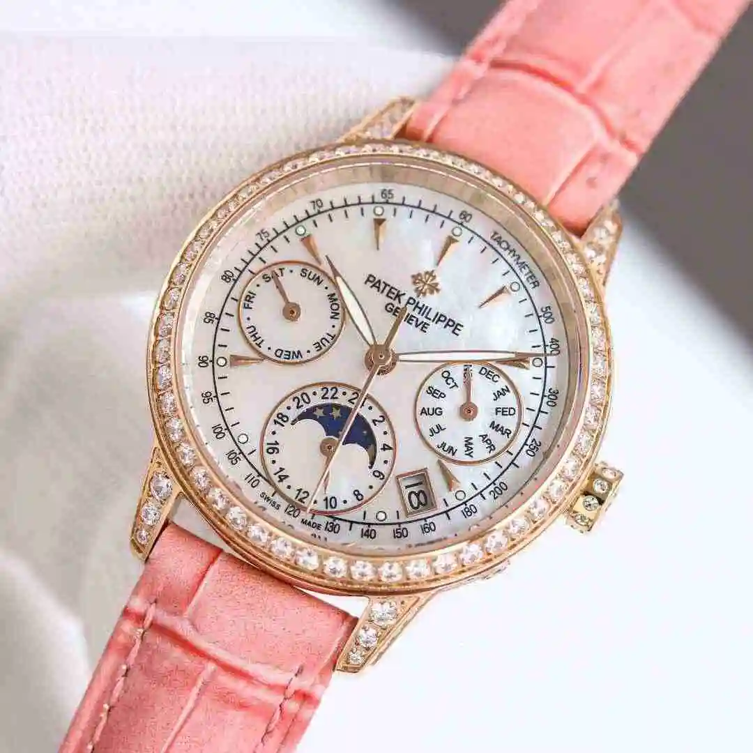 General Watches Patek Philippe Watch Women's Watch Paired with Original Fully Automatic Mechanical Movement Top Grade 316 Precision Steel Case with Mineral Super Strong Mirror Diameter 35mm kk view 7