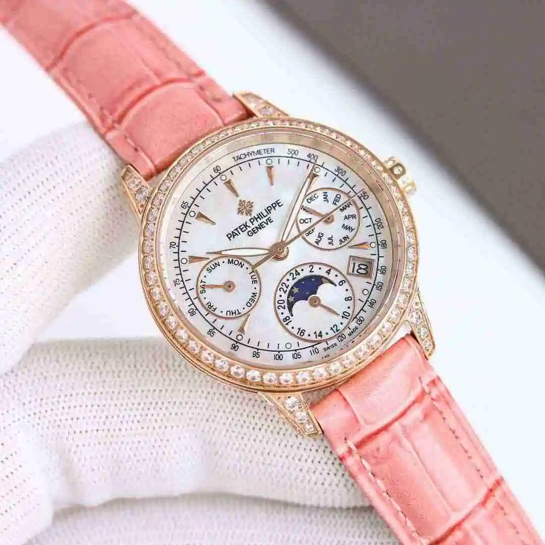 General Watches Patek Philippe Watch Women's Watch Paired with Original Fully Automatic Mechanical Movement Top Grade 316 Precision Steel Case with Mineral Super Strong Mirror Diameter 35mm kk view 9