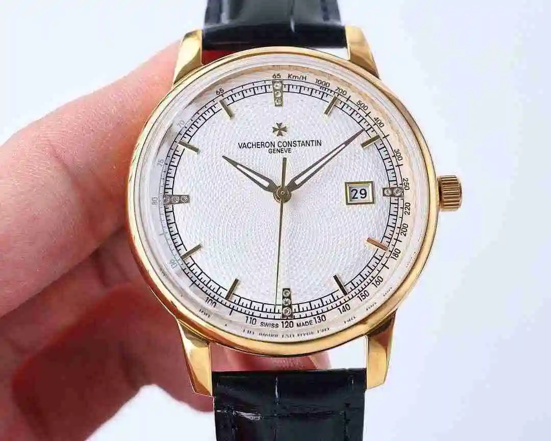 General Watches Vacheron Constantin Jiangshi Danton Watch Men's Watch Paired with Original Fully Automatic Mechanical Movement, Top Grade 316 Precision Steel Case with Mineral Super Strong Mirror Diameter 42mm kk09800 1 view 6
