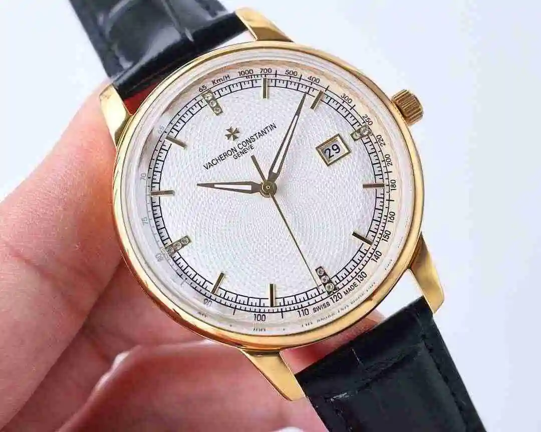 General Watches Vacheron Constantin Jiangshi Danton Watch Men's Watch Paired with Original Fully Automatic Mechanical Movement, Top Grade 316 Precision Steel Case with Mineral Super Strong Mirror Diameter 42mm kk09800 1 view 7