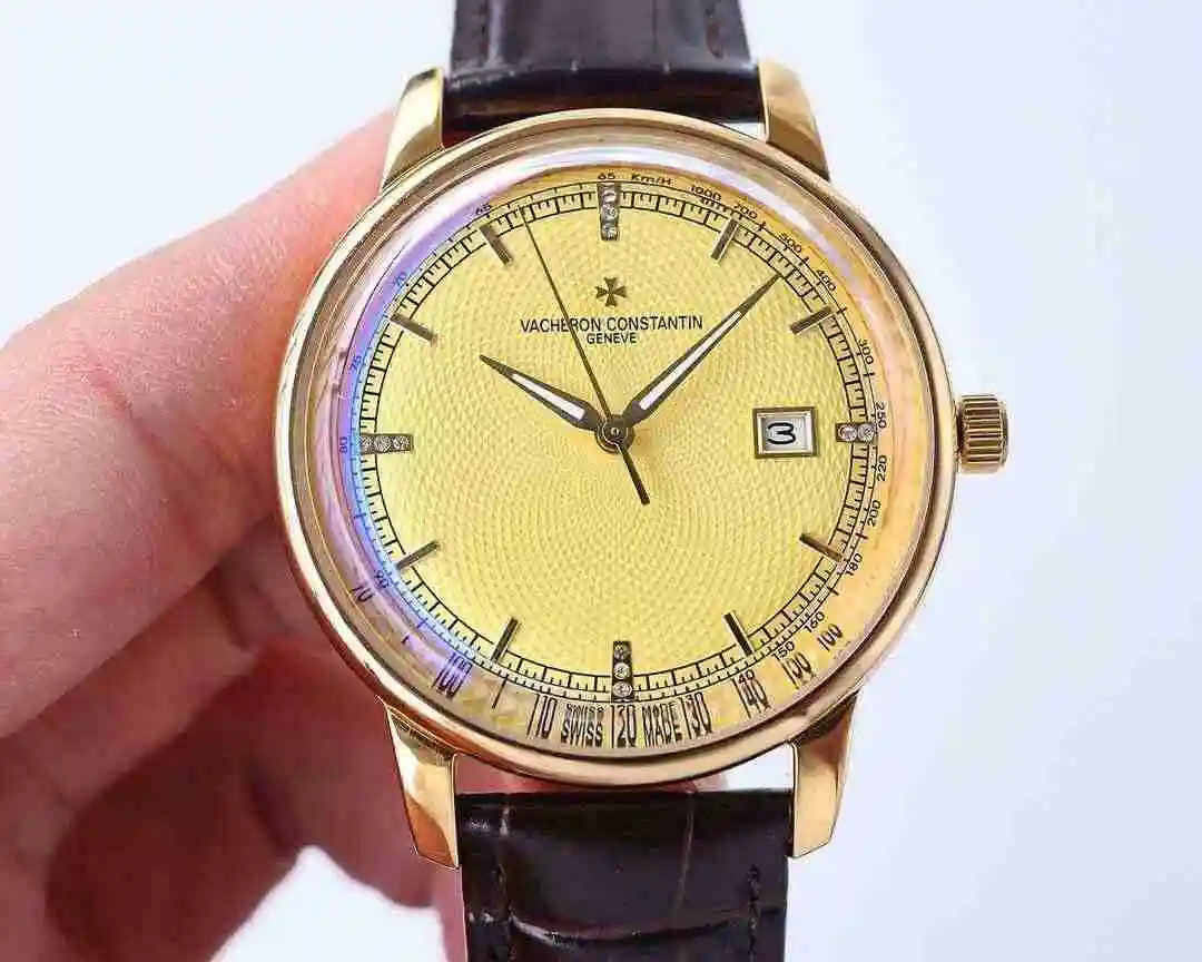 General Watches Vacheron Constantin Jiangshi Danton Watch Men's Watch Paired with Original Fully Automatic Mechanical Movement, Top Grade 316 Precision Steel Case with Mineral Super Strong Mirror Diameter 42mm kk09800 1 view 9