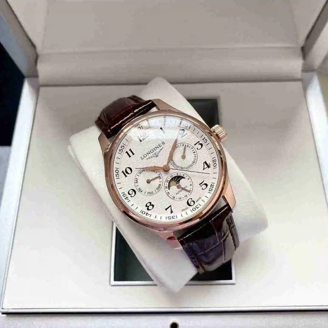 General Watches Longines Watch Men's Watch Paired with Original Fully Automatic Mechanical Movement Top grade 316 Precision Steel Case with Mineral Super Strong Mirror Diameter 40mm KK05250 view 4