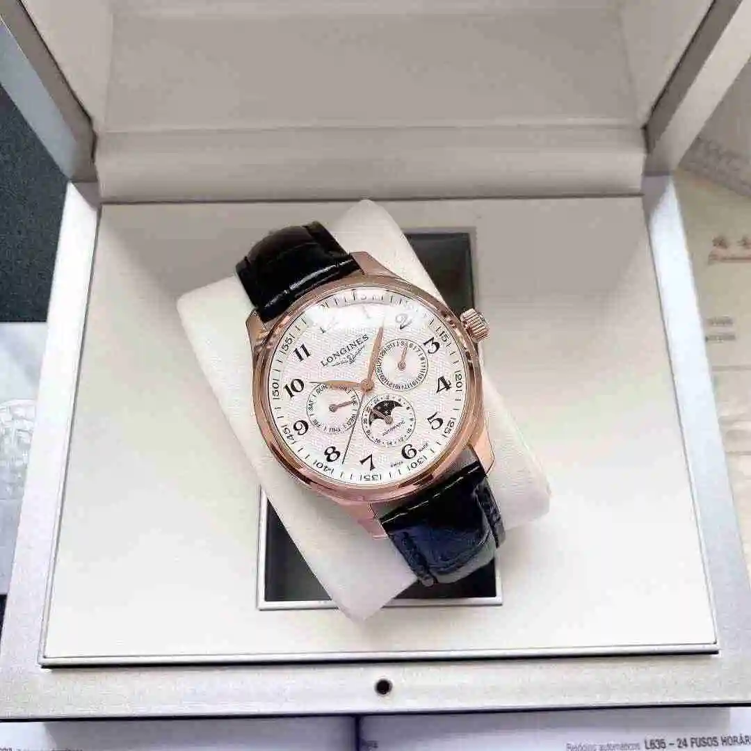 General Watches Longines Watch Men's Watch Paired with Original Fully Automatic Mechanical Movement Top grade 316 Precision Steel Case with Mineral Super Strong Mirror Diameter 40mm KK05250 view 5
