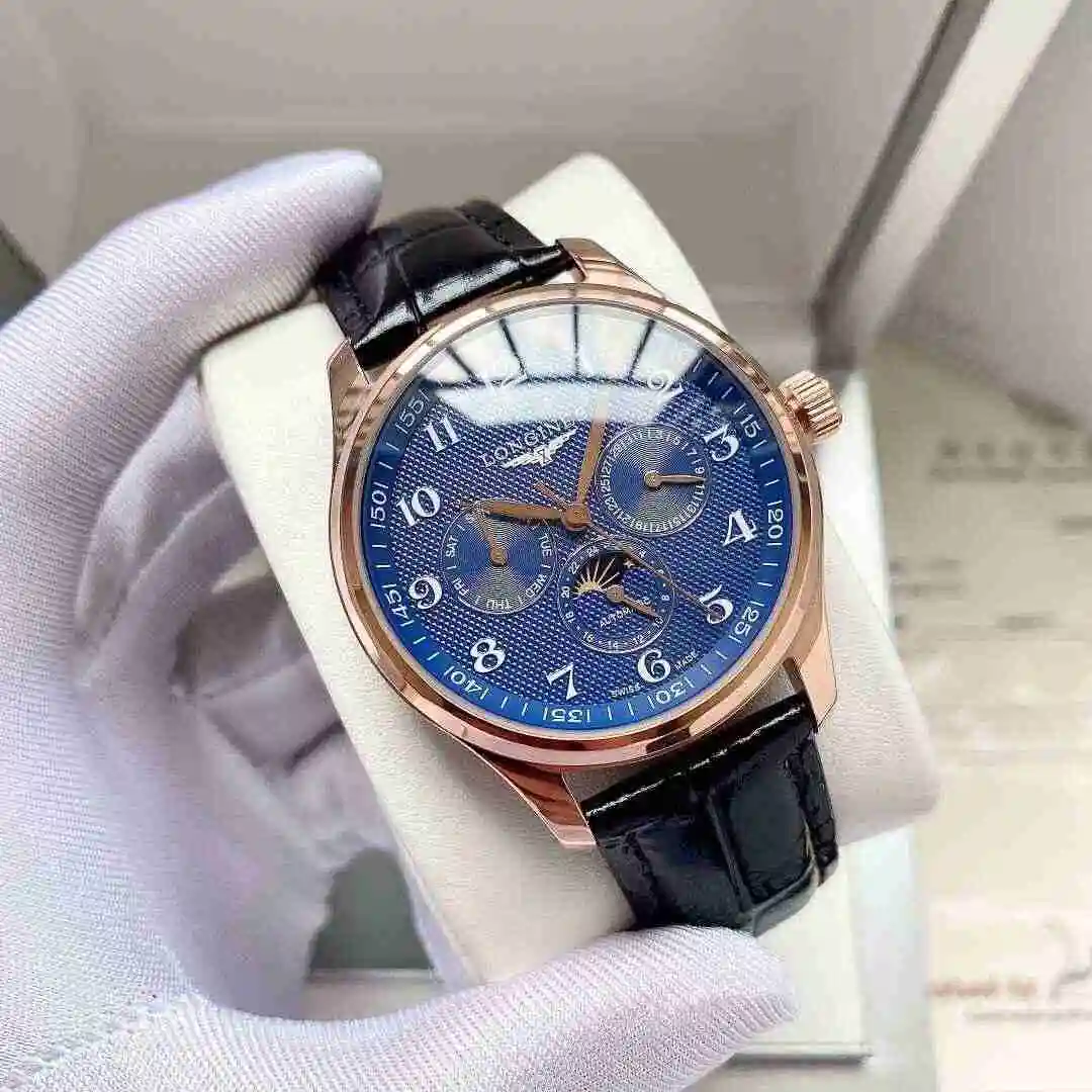 General Watches Longines Watch Men's Watch Paired with Original Fully Automatic Mechanical Movement Top grade 316 Precision Steel Case with Mineral Super Strong Mirror Diameter 40mm KK05250 view 8