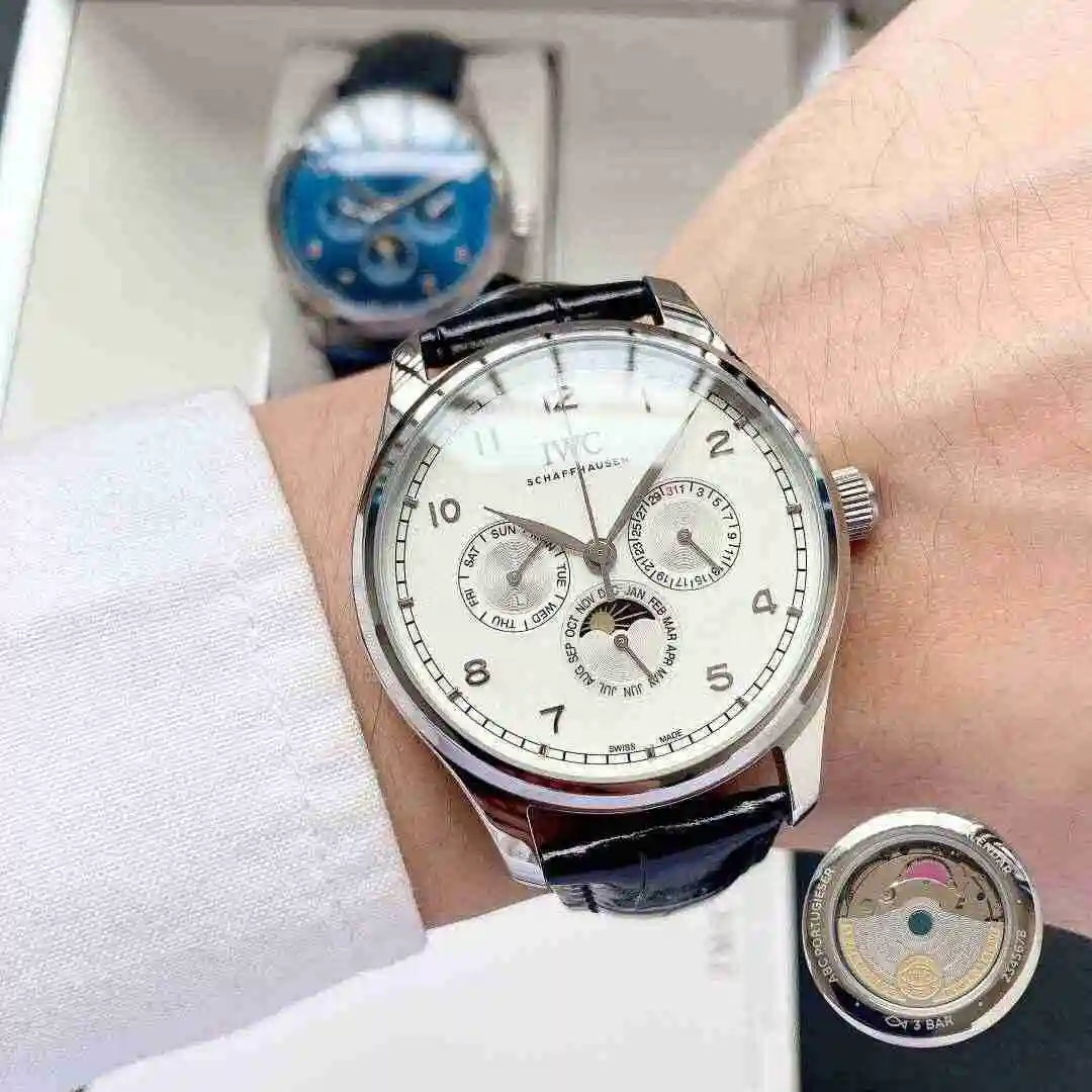 General Watches IWC Wanguo Watch Men's Watch Paired with Original Fully Automatic Mechanical Movement Top Grade 316 Precision Steel Case with Mineral Super Strong Mirror Diameter 40mm KK04300 view 4