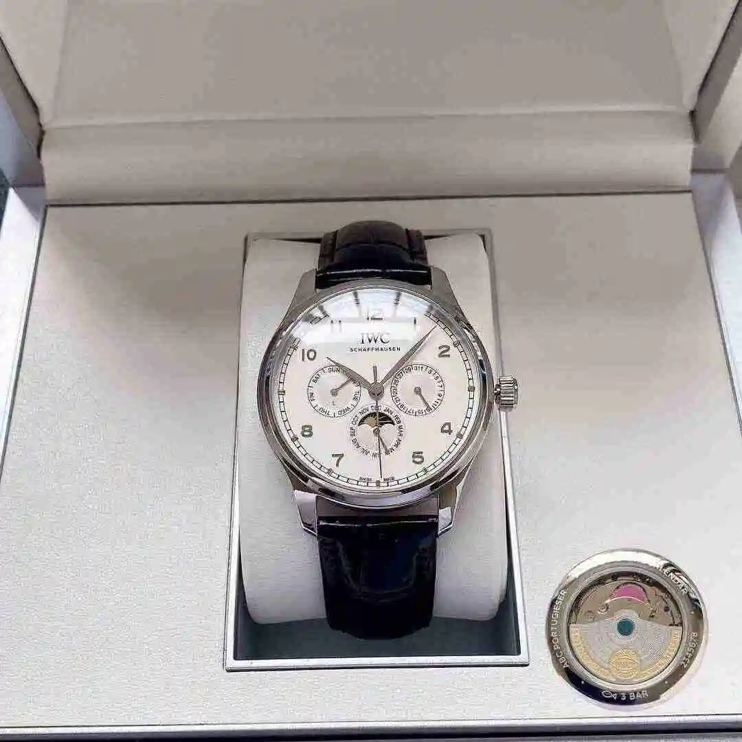 General Watches IWC Wanguo Watch Men's Watch Paired with Original Fully Automatic Mechanical Movement Top Grade 316 Precision Steel Case with Mineral Super Strong Mirror Diameter 40mm KK04300 view 5