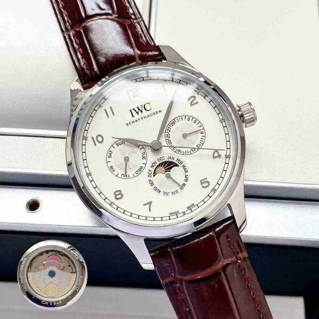 General Watches IWC Wanguo Watch Men's Watch Paired with Original Fully Automatic Mechanical Movement Top Grade 316 Precision Steel Case with Mineral Super Strong Mirror Diameter 40mm KK04300 view 7