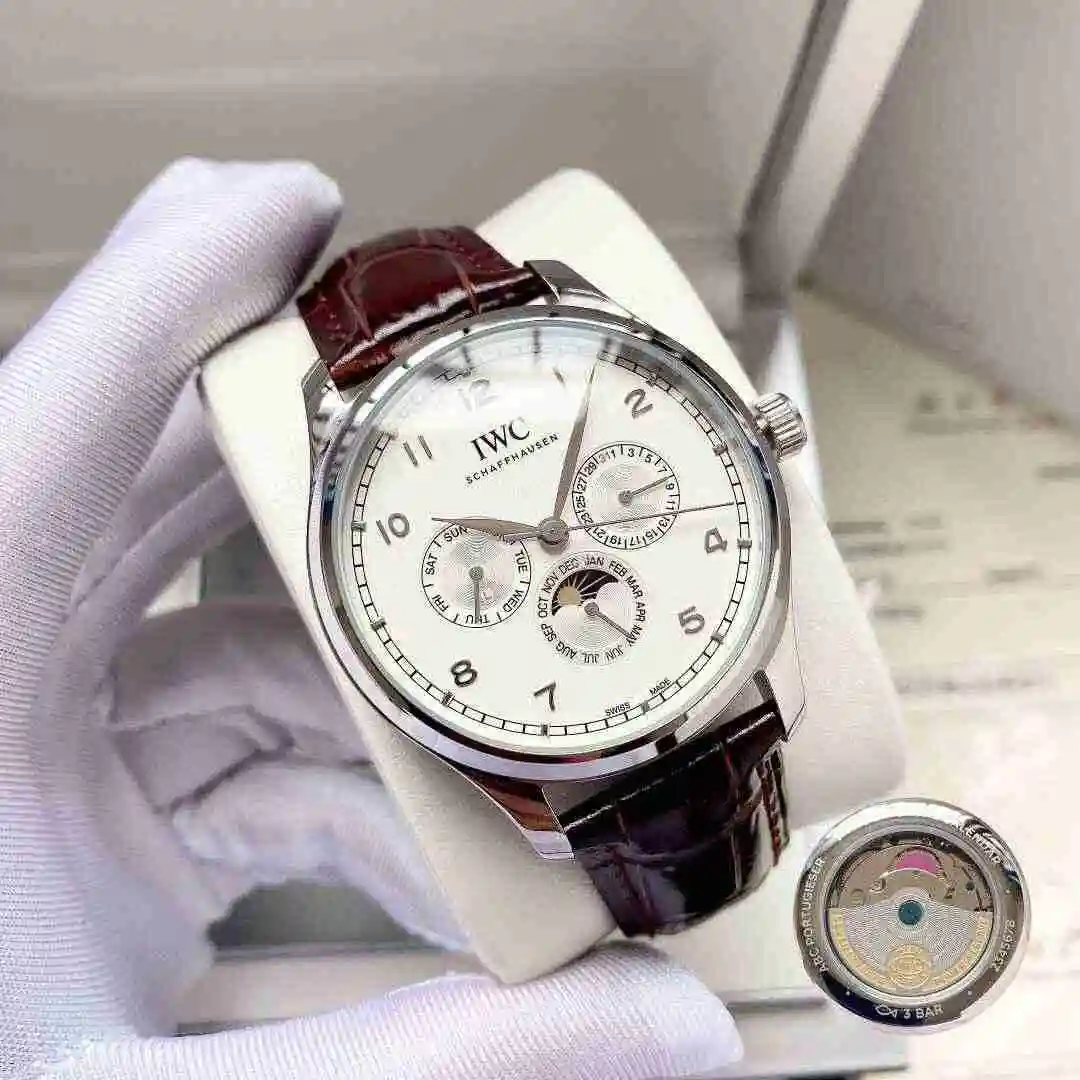 General Watches IWC Wanguo Watch Men's Watch Paired with Original Fully Automatic Mechanical Movement Top Grade 316 Precision Steel Case with Mineral Super Strong Mirror Diameter 40mm KK04300 view 9