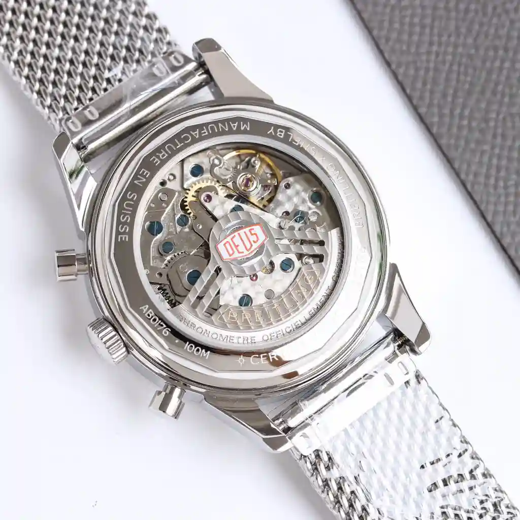 General Watches Breitling@Ling watch men's watch with original fully automatic mechanical movement top 316 stainless steel case strap mineral super mirror diameter 42mm KK view 3