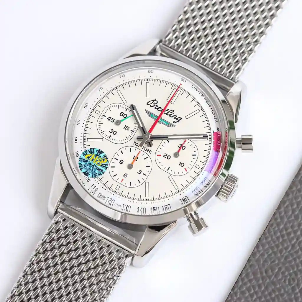 General Watches Breitling@Ling watch men's watch with original fully automatic mechanical movement top 316 stainless steel case strap mineral super mirror diameter 42mm KK view 5