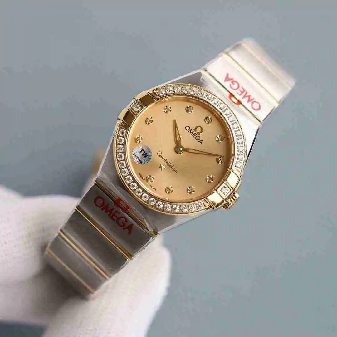 General Watches Omega Watch Women's Watch Paired with Original Fully Automatic Mechanical Movement Top Grade 316 Precision Steel Case with Mineral Super Strong Mirror Diameter 28mm kk08800 1 view 3