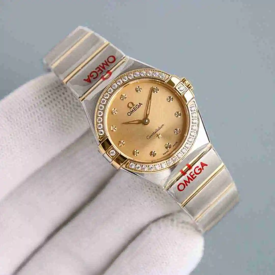 General Watches Omega Watch Women's Watch Paired with Original Fully Automatic Mechanical Movement Top Grade 316 Precision Steel Case with Mineral Super Strong Mirror Diameter 28mm kk08800 1 view 5