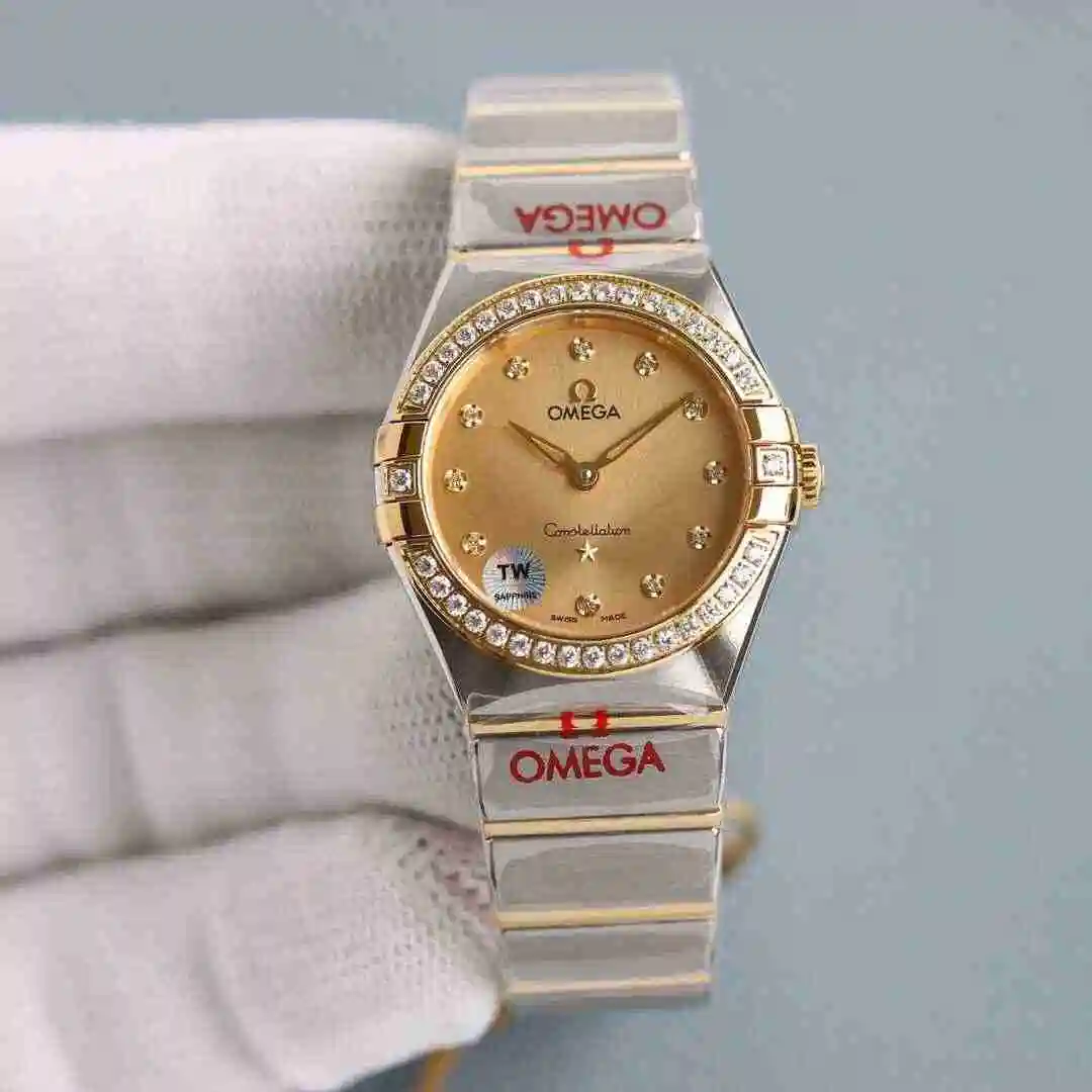 General Watches Omega Watch Women's Watch Paired with Original Fully Automatic Mechanical Movement Top Grade 316 Precision Steel Case with Mineral Super Strong Mirror Diameter 28mm kk08800 1 view 8
