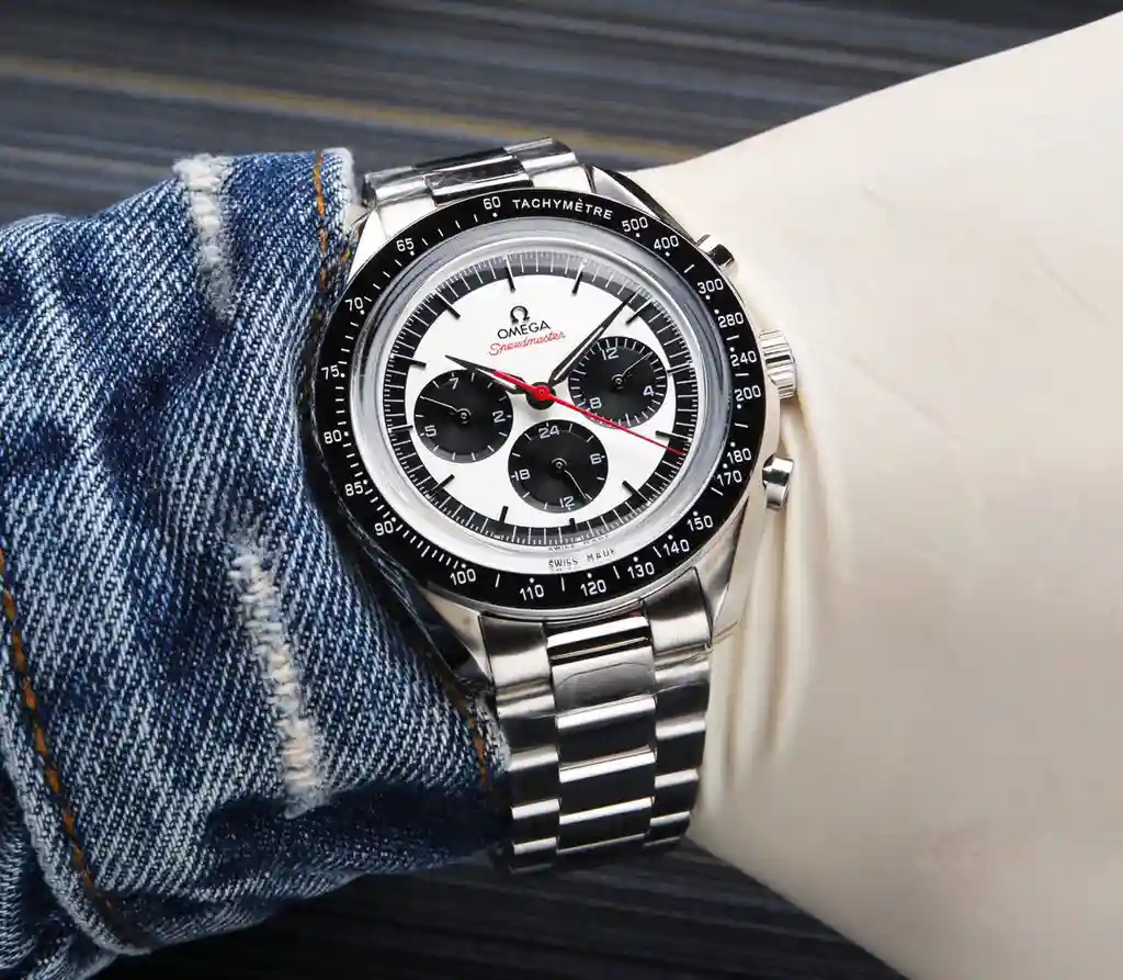 General Watches Omega Ou@mega watch men's watch with original fully automatic mechanical movement top 316 stainless steel case strap mineral super mirror diameter 42mm KK05850 view 5