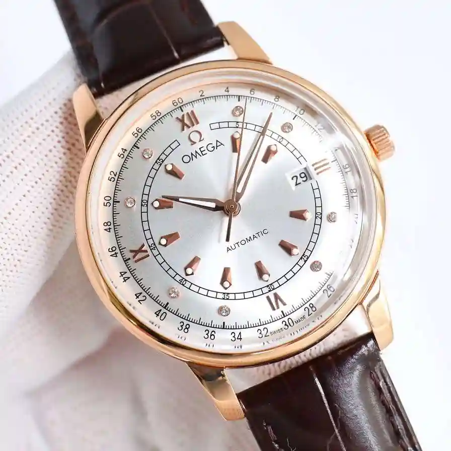 General Watches Omega Ou @ Miga Watch Men's Watch Paired with Original Fully Automatic Mechanical Movement Top Grade 316 Precision Steel Case with Mineral Super Strong Mirror Diameter 40mm KK010500 view 8