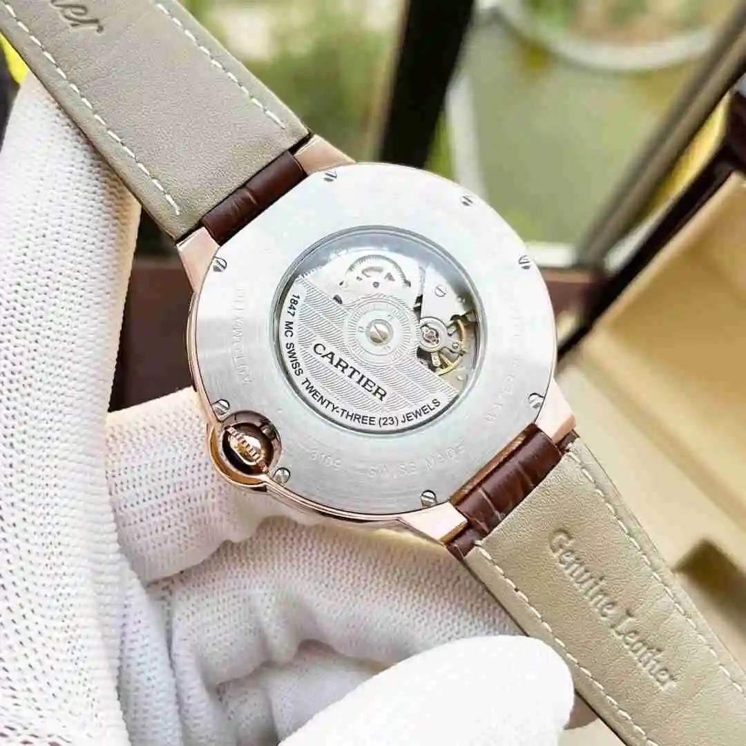 General Watches Cartier Watch Men's Watch Paired with Original Fully Automatic Mechanical Movement Top Grade 316 Precision Steel Case with Mineral Super Strong Mirror Diameter 44mm KK04650 view 3
