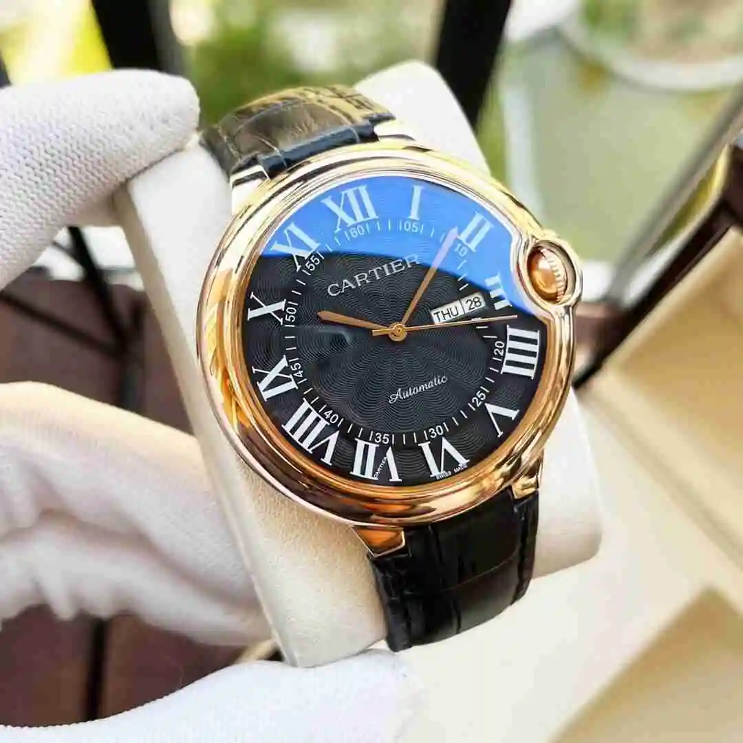 General Watches Cartier Watch Men's Watch Paired with Original Fully Automatic Mechanical Movement Top Grade 316 Precision Steel Case with Mineral Super Strong Mirror Diameter 44mm KK04650 view 6