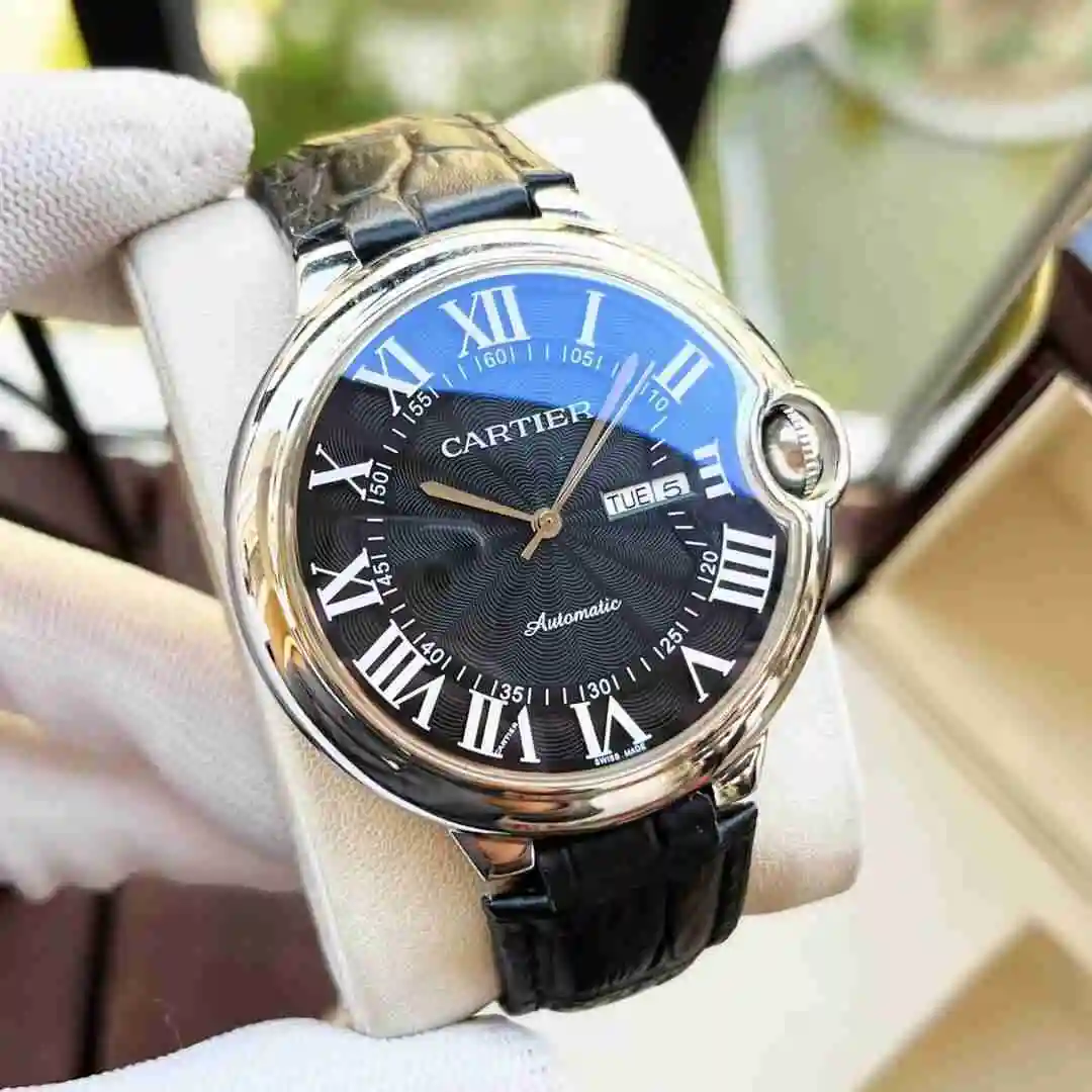 General Watches Cartier Watch Men's Watch Paired with Original Fully Automatic Mechanical Movement Top Grade 316 Precision Steel Case with Mineral Super Strong Mirror Diameter 44mm KK04650 view 7