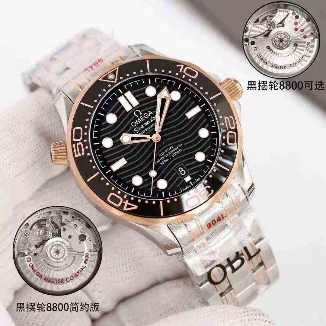 General Watches Omega Watch Men's Watch Paired with Original Fully Automatic Mechanical Movement Top Grade 316 Precision Steel Case with Mineral Super Strong Mirror Diameter 42mm kk09800 3 view 8
