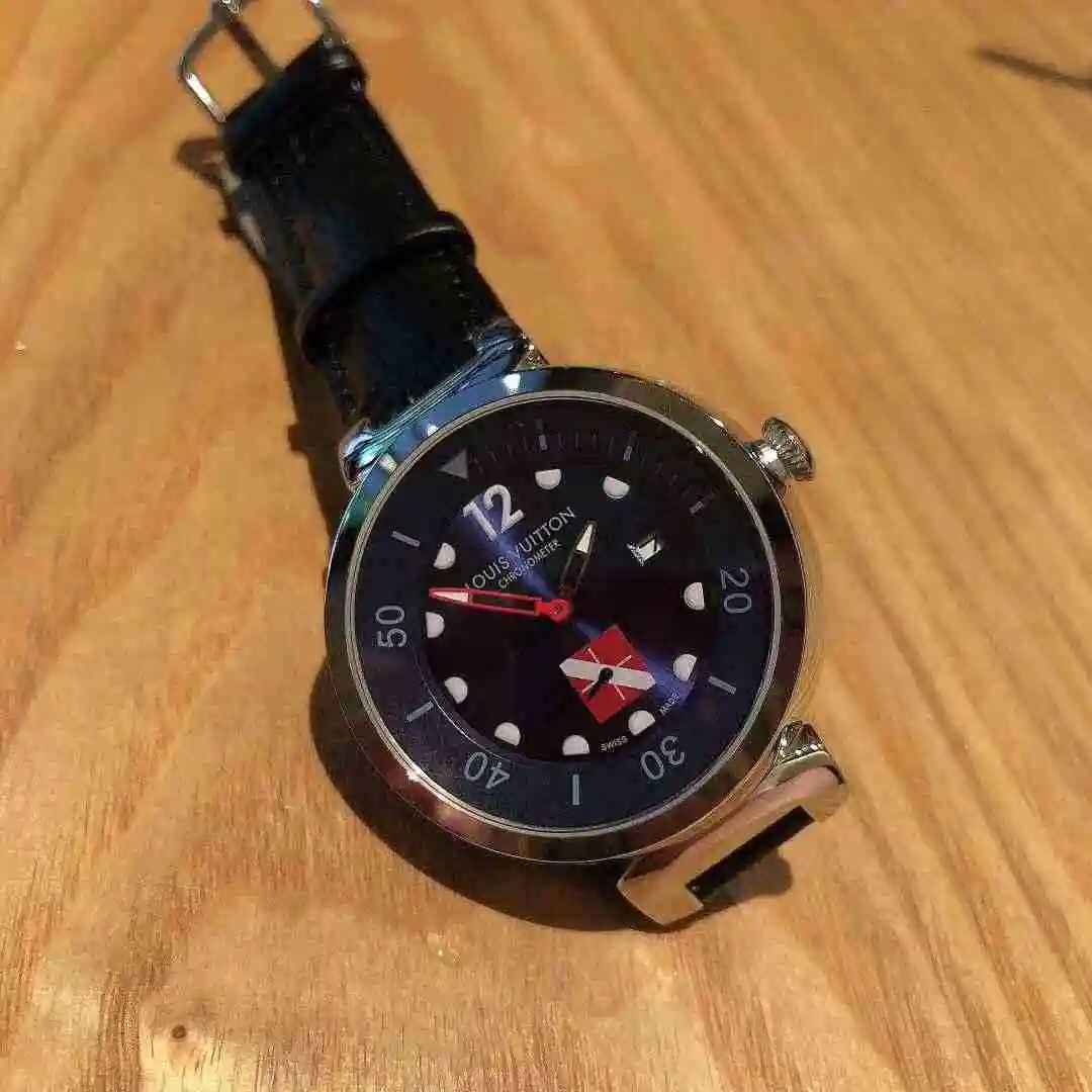 General Watches LV watch for men with original fully automatic mechanical movement, top grade 316 precision steel case with mineral super strong mirror diameter 42mm KK02550 1 view 3