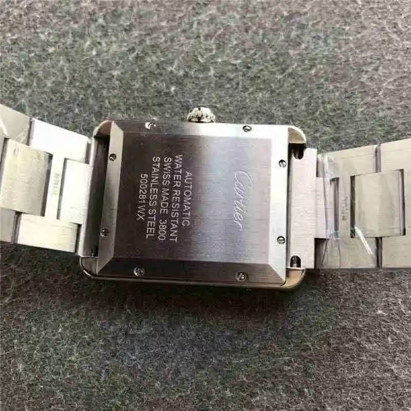 V9 Cartier tank series mechanical men's clothing, length 40.5mm, width 31mm, thickness 7.8mm Watch view 4