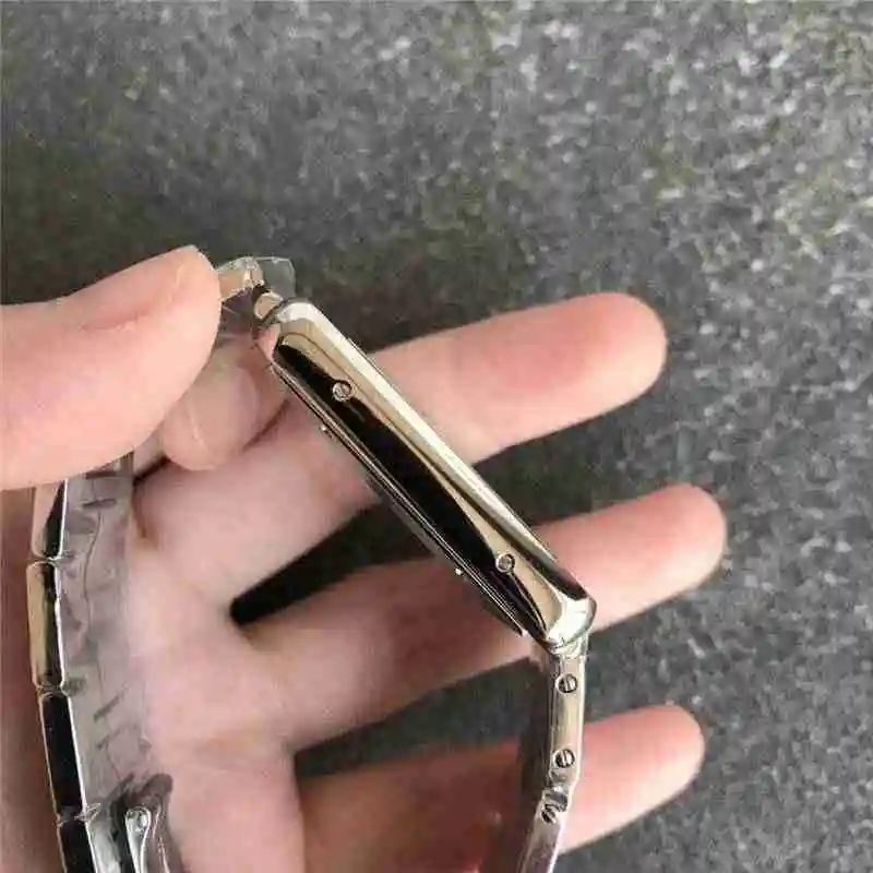 V9 Cartier tank series mechanical men's clothing, length 40.5mm, width 31mm, thickness 7.8mm Watch view 6