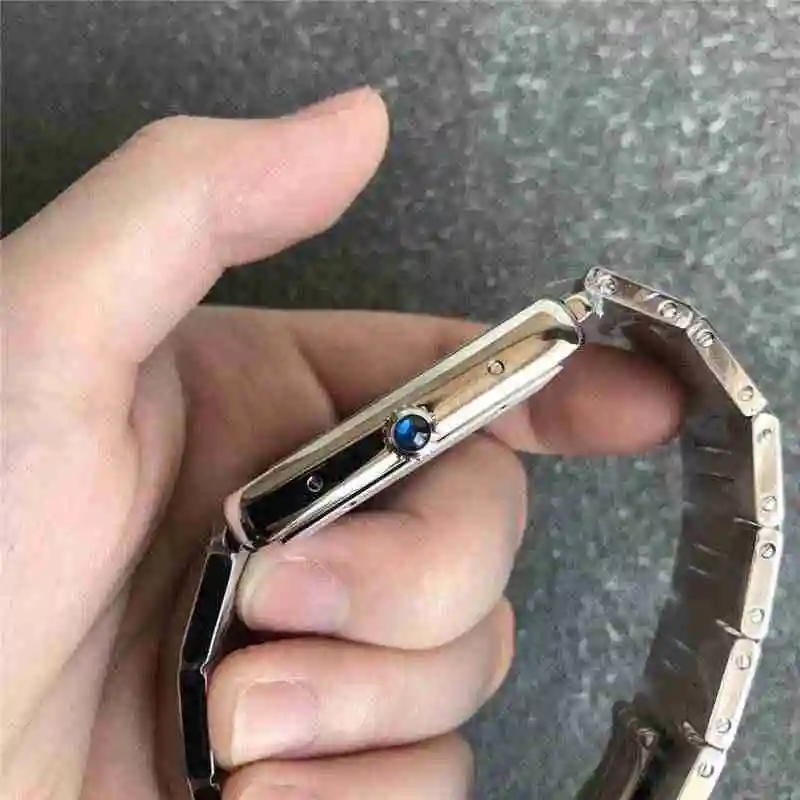 V9 Cartier tank series mechanical men's clothing, length 40.5mm, width 31mm, thickness 7.8mm Watch view 7