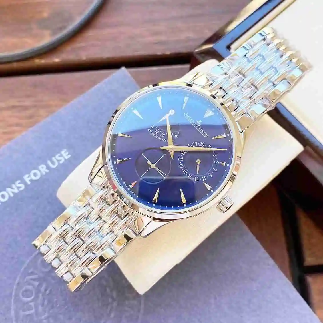 General Watches Jaeger-LeCoultre Jijia Watch Men's Watch Paired with Original Fully Automatic Mechanical Movement Top Grade 316 Precision Steel Case with Mineral Super Strong Mirror Diameter 42mm KK04850 view 5