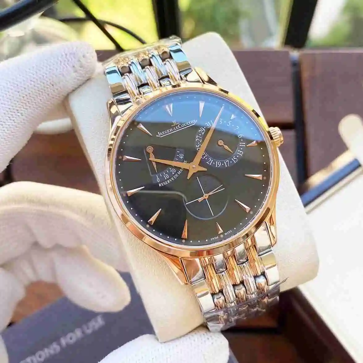 General Watches Jaeger-LeCoultre Jijia Watch Men's Watch Paired with Original Fully Automatic Mechanical Movement Top Grade 316 Precision Steel Case with Mineral Super Strong Mirror Diameter 42mm KK04850 view 8