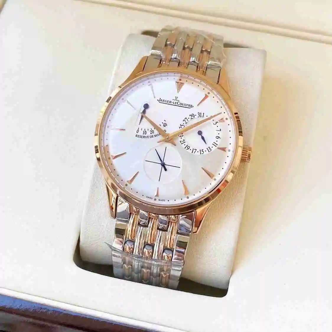General Watches Jaeger-LeCoultre Jijia Watch Men's Watch Paired with Original Fully Automatic Mechanical Movement Top Grade 316 Precision Steel Case with Mineral Super Strong Mirror Diameter 42mm KK04850 view 9