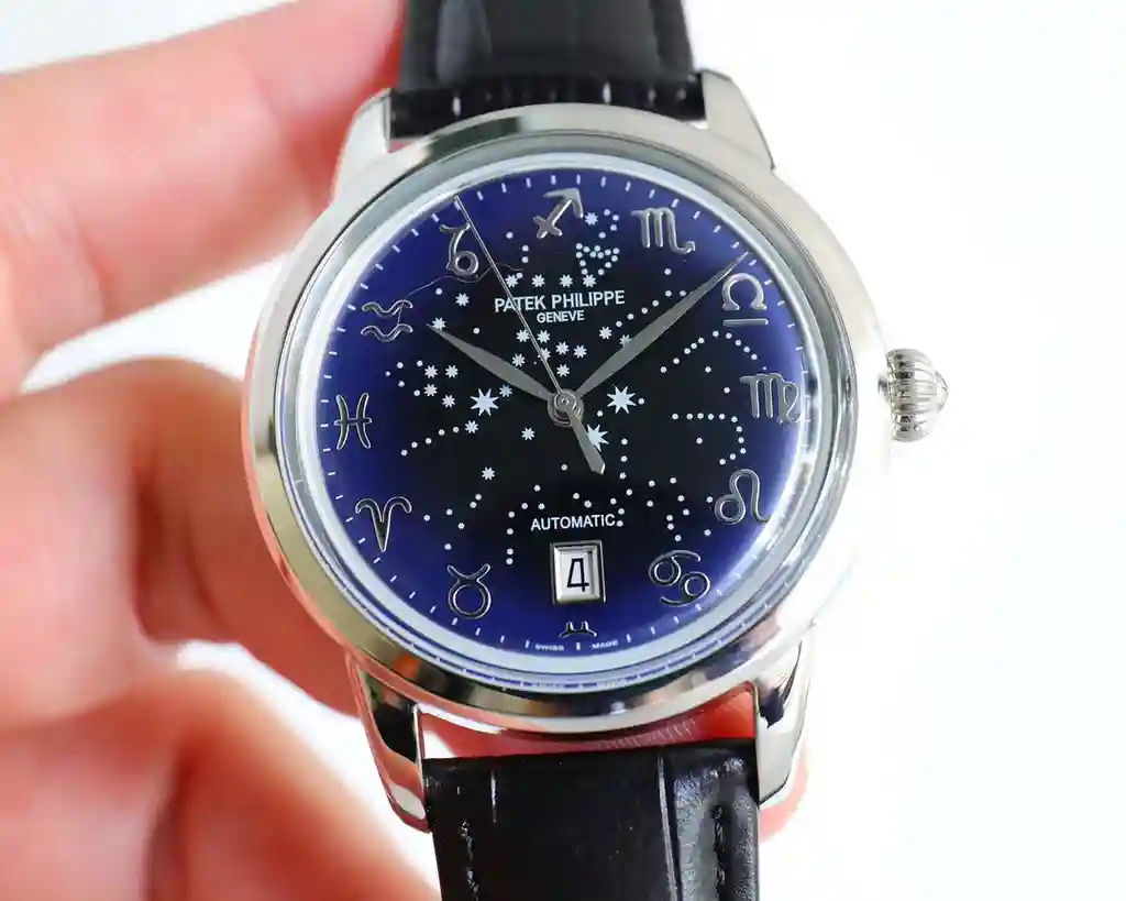 General Watches Patek Philippe Patek@Philippe watch men's watch with original fully automatic mechanical movement top 316 stainless steel case strap mineral super mirror diameter 40mm KK09800 view 6