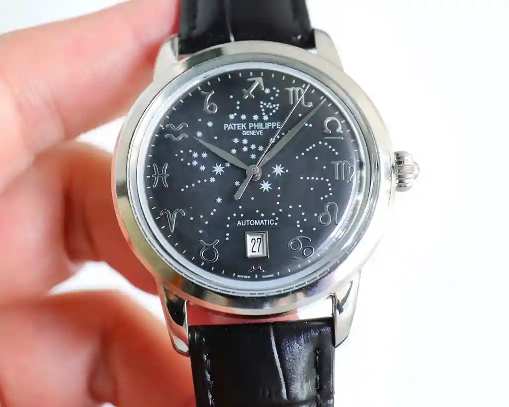 General Watches Patek Philippe Patek@Philippe watch men's watch with original fully automatic mechanical movement top 316 stainless steel case strap mineral super mirror diameter 40mm KK09800 view 7
