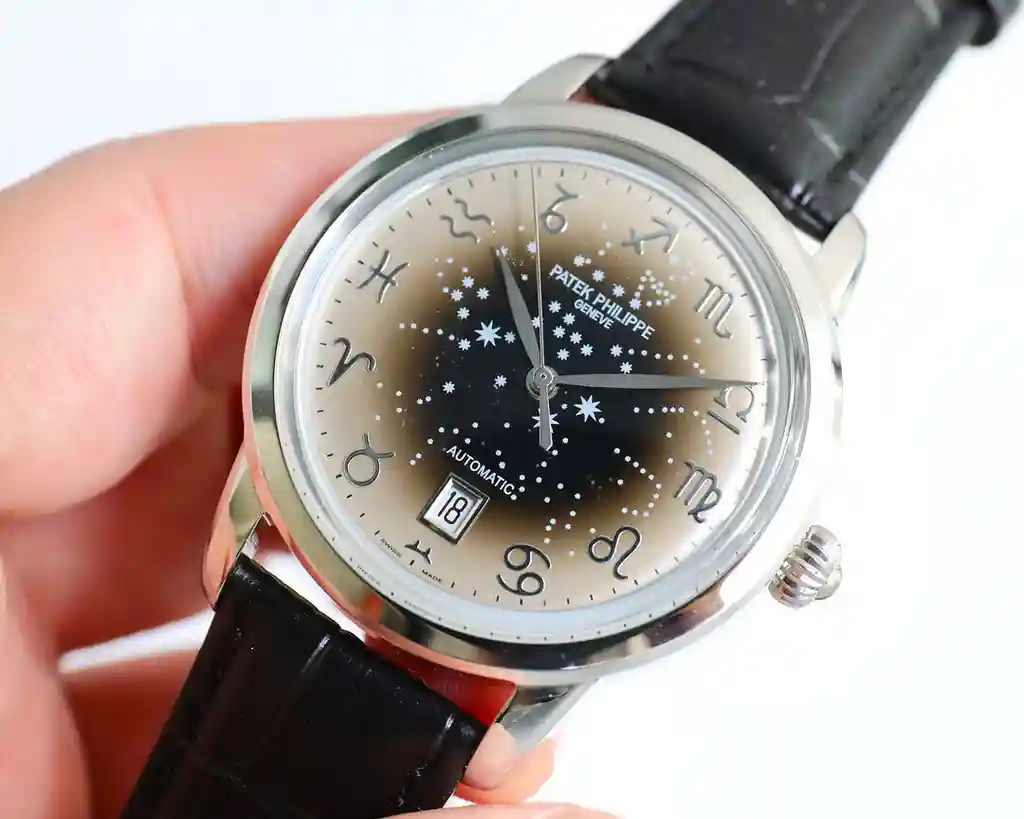 General Watches Patek Philippe Patek@Philippe watch men's watch with original fully automatic mechanical movement top 316 stainless steel case strap mineral super mirror diameter 40mm KK09800 view 8