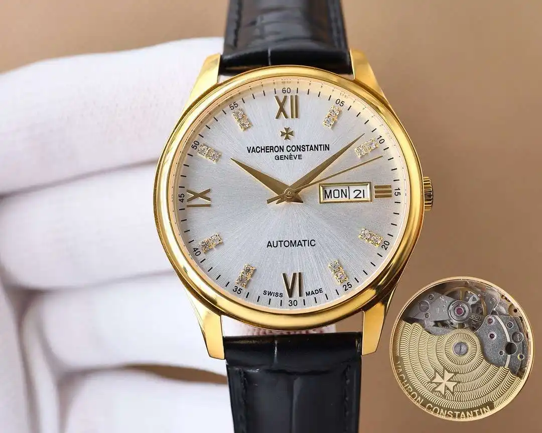 General Watches Vacheron Constantin Watch Jiang@Dun men's watch with original fully automatic mechanical movement, top-grade 316 stainless steel case and strap, mineral super mirror, diameter 40mm KK04550 view 7