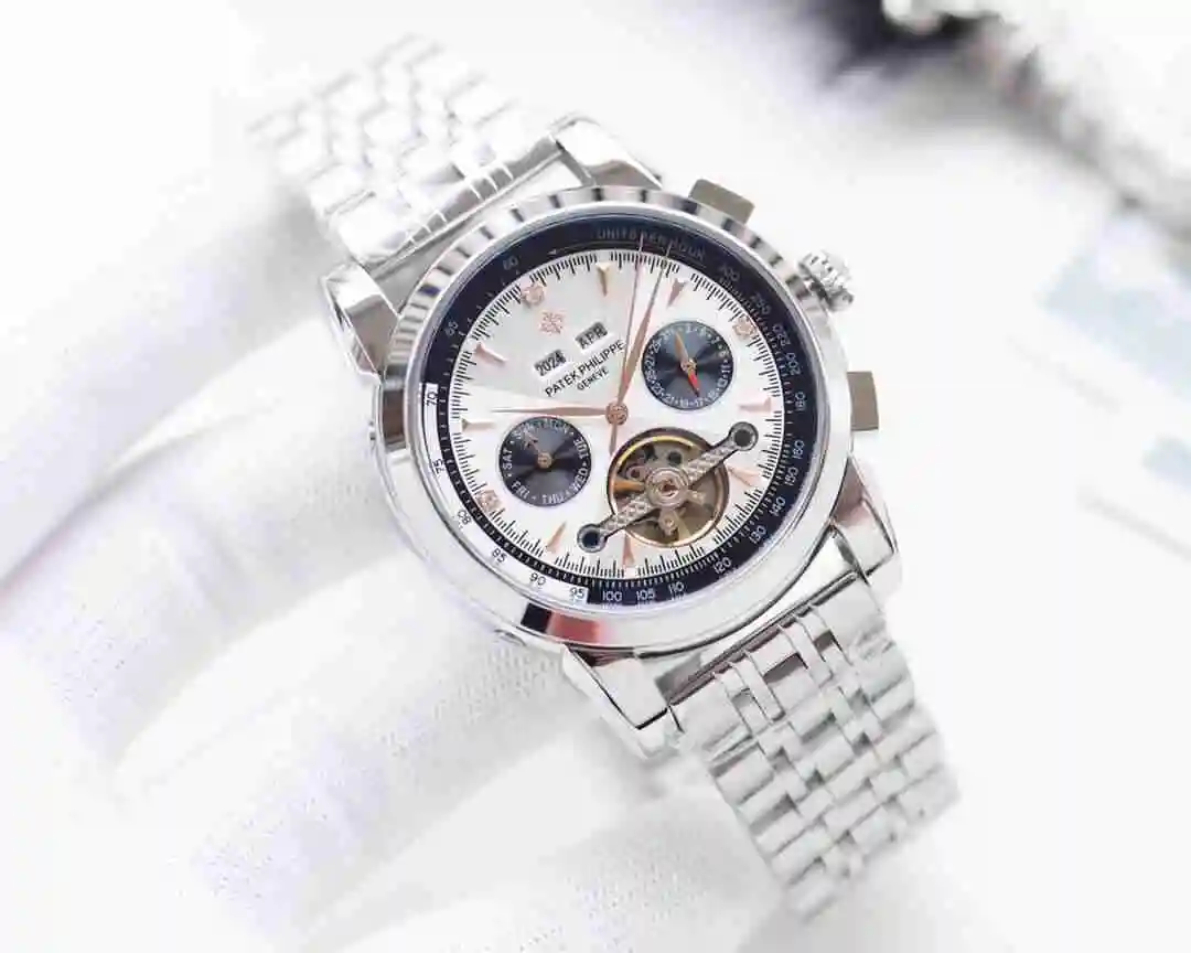 General Watches Patek Philippe Watch Men's Watch Paired with Original Fully Automatic Mechanical Movement Top Grade 316 Precision Steel Case Case with Mineral Super Strong Mirror Diameter 42mm KK04250 view 6