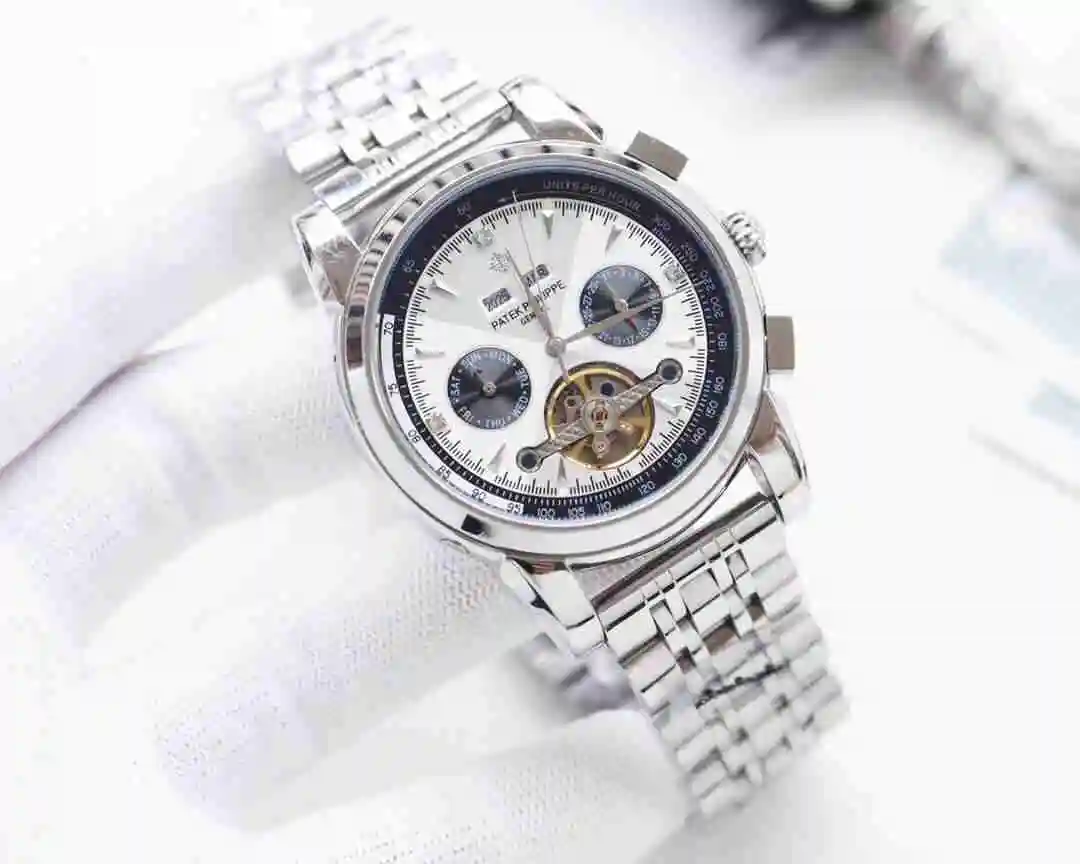General Watches Patek Philippe Watch Men's Watch Paired with Original Fully Automatic Mechanical Movement Top Grade 316 Precision Steel Case Case with Mineral Super Strong Mirror Diameter 42mm KK04250 view 7