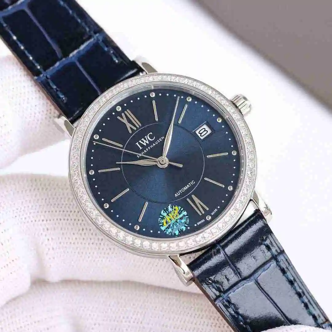 General Watches IWC Wanguo Watch Women's Watch Paired with Original Fully Automatic Mechanical Movement Top Grade 316 Precision Steel Case with Mineral Super Strong Mirror Diameter 37mm kk09800 1 view 6