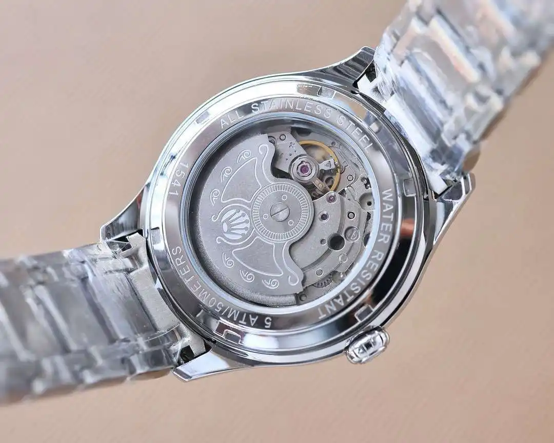 General Watches Watch Men's watch with original fully automatic mechanical movement, top 316 stainless steel case and strap, mineral super mirror, diameter 40cm KK07850 1 view 2