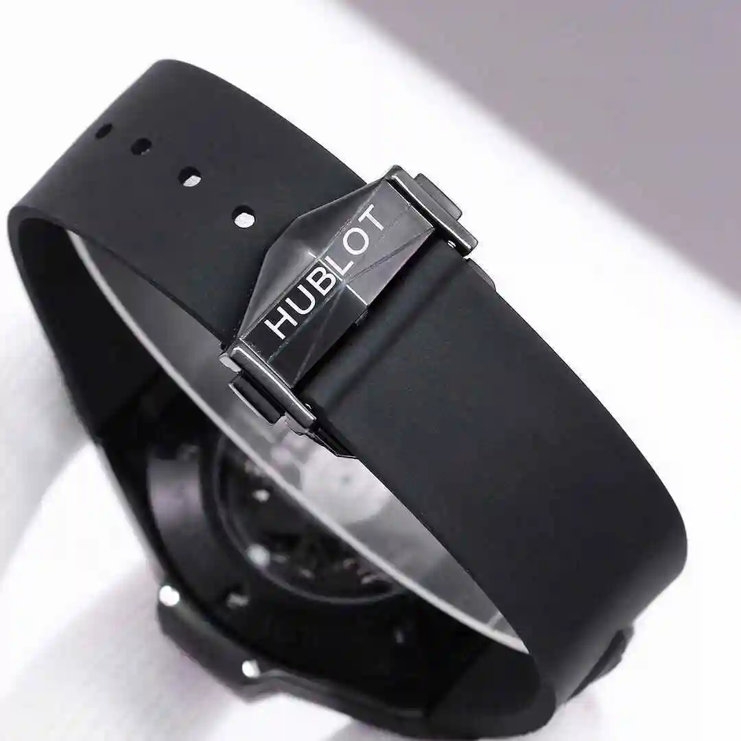 General Watches Hublot Yubo Watch Men's Watch Paired with Original Fully Automatic Mechanical Movement Top Grade 316 Precision Steel Case with Mineral Super Strong Mirror Diameter 45mm kk view 2