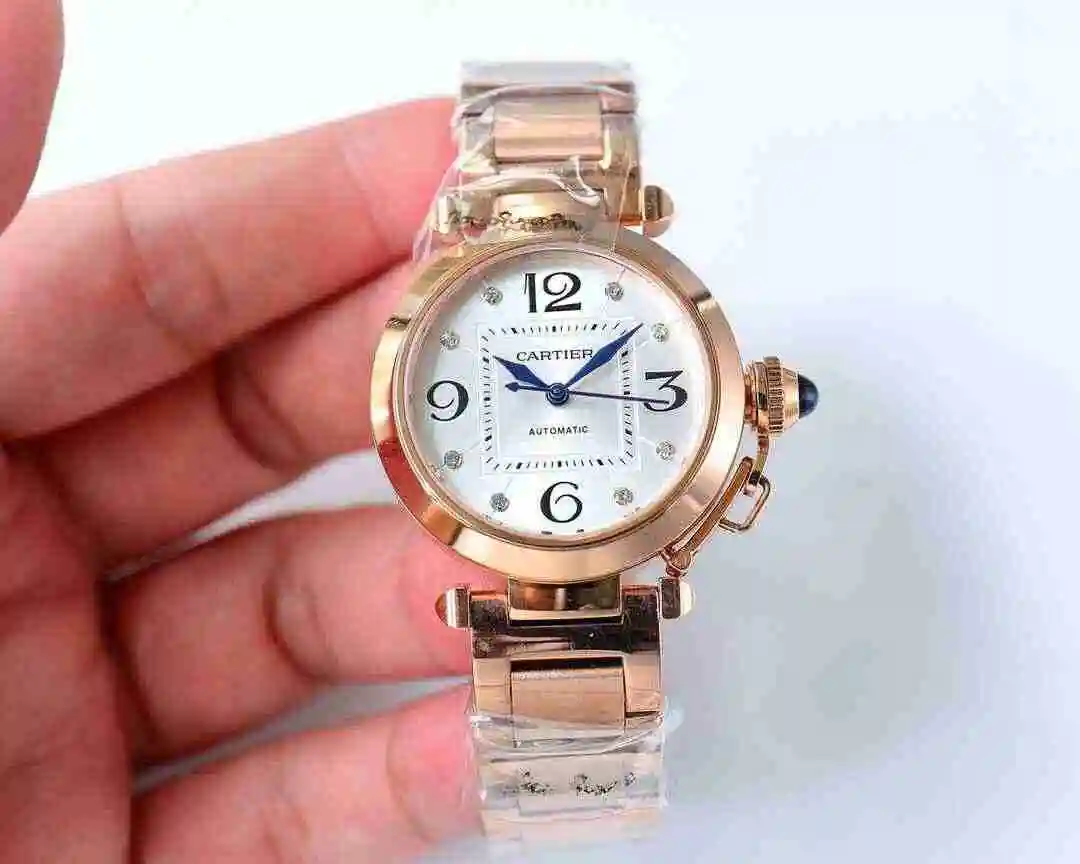 General Watches Cartier Watch Women's Watch Paired with Original Fully Automatic Mechanical Movement Top Grade 316 Precision Steel Case with Mineral Super Strong Mirror Diameter 32mm kk09800 1 view 6