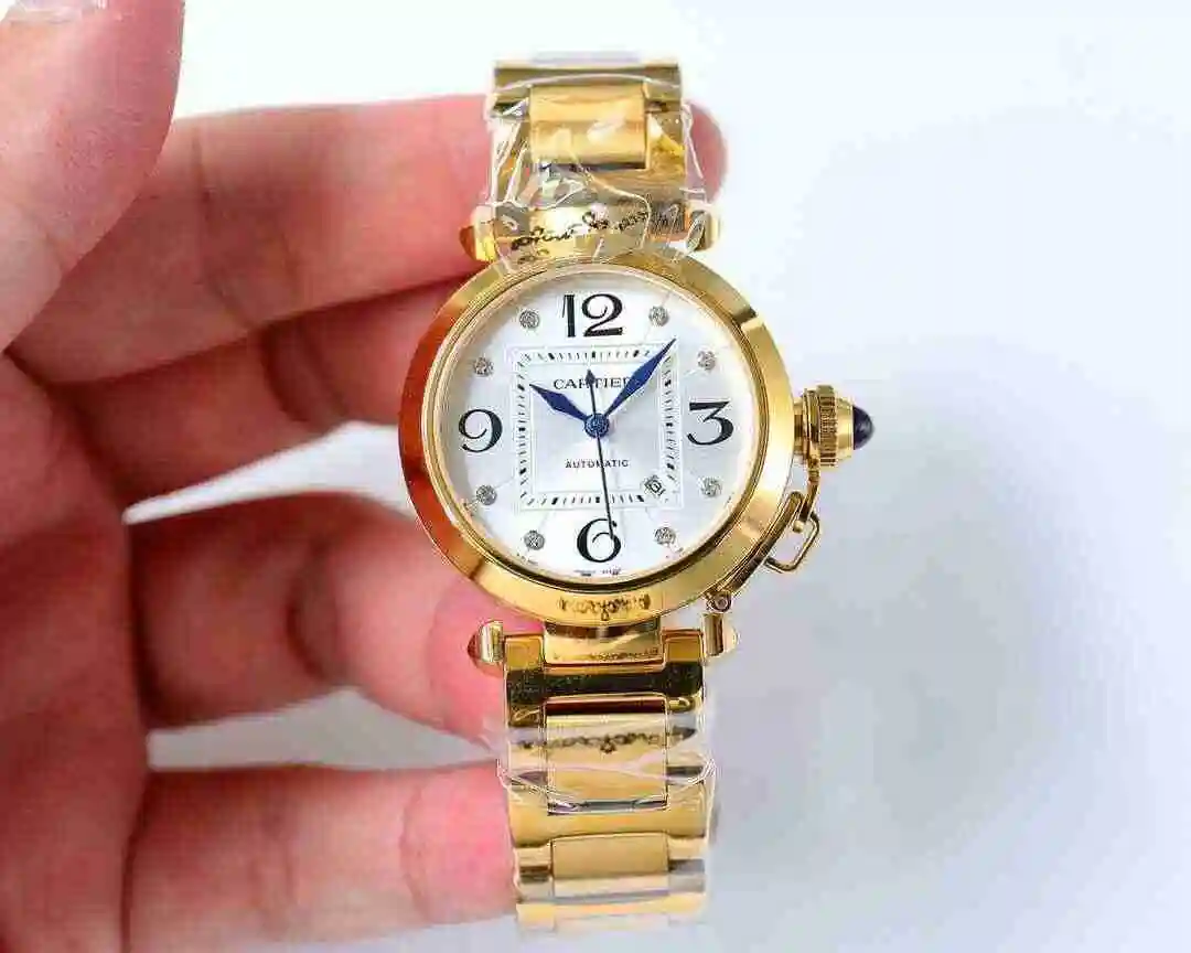 General Watches Cartier Watch Women's Watch Paired with Original Fully Automatic Mechanical Movement Top Grade 316 Precision Steel Case with Mineral Super Strong Mirror Diameter 32mm kk09800 1 view 7