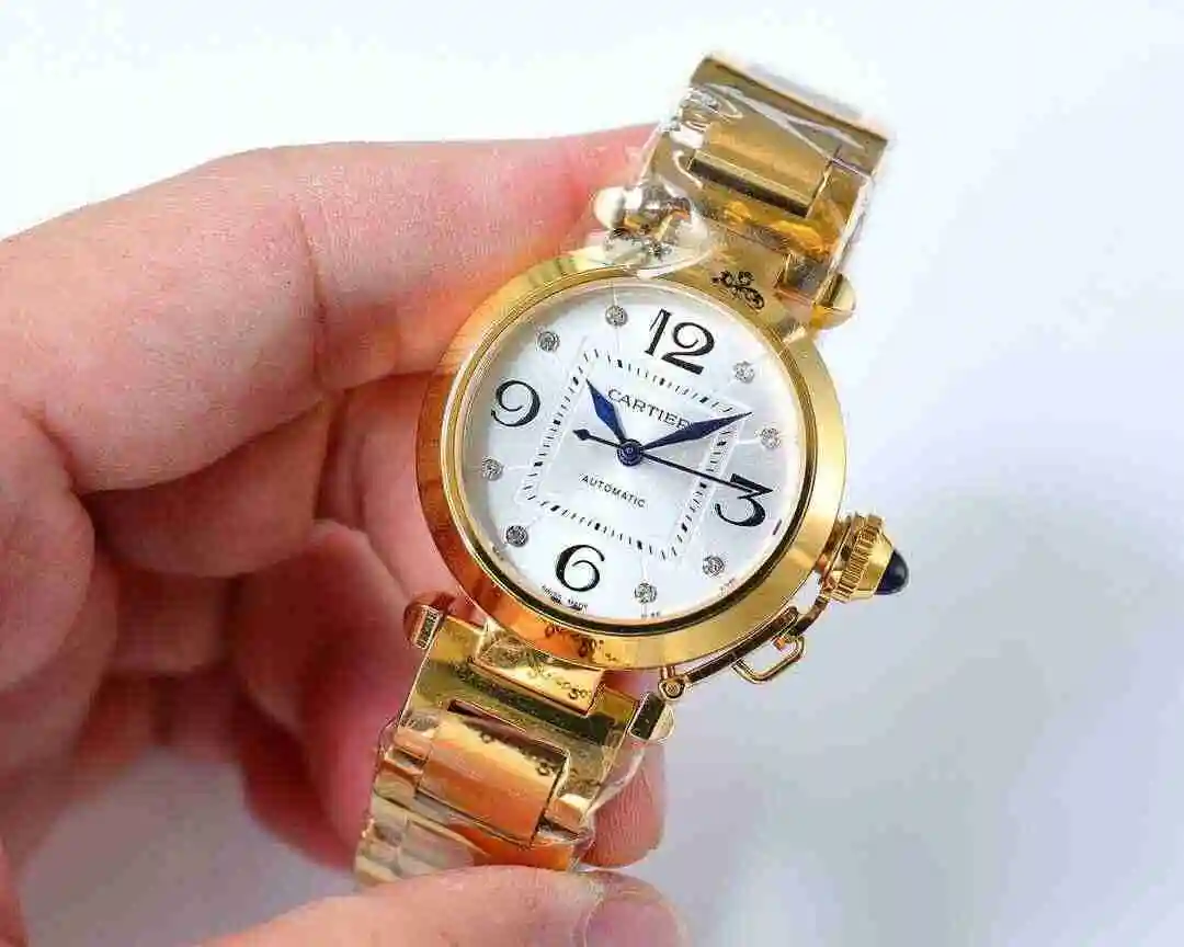 General Watches Cartier Watch Women's Watch Paired with Original Fully Automatic Mechanical Movement Top Grade 316 Precision Steel Case with Mineral Super Strong Mirror Diameter 32mm kk09800 1 view 8